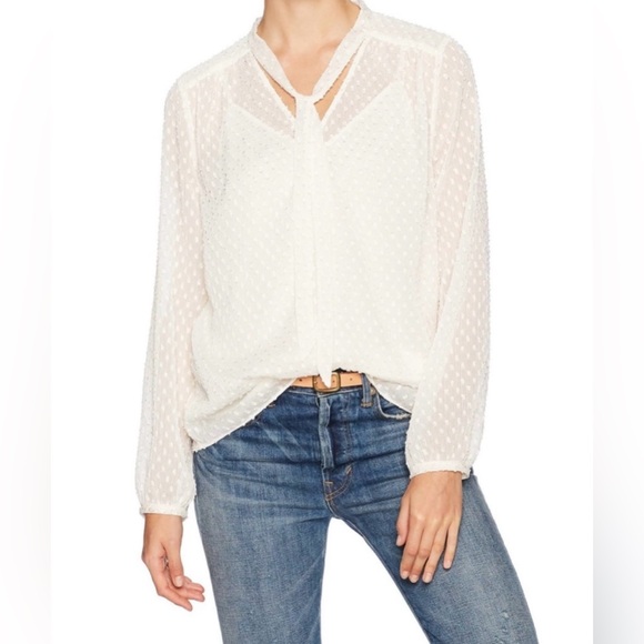 NYDJ Crinkle Clip Tie Blouse with Detachable Tank- EUC 👚🛍️🌟 - Picture 1 of 11